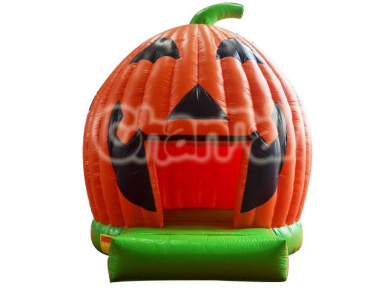inflatable Halloween pumpkin bounce house