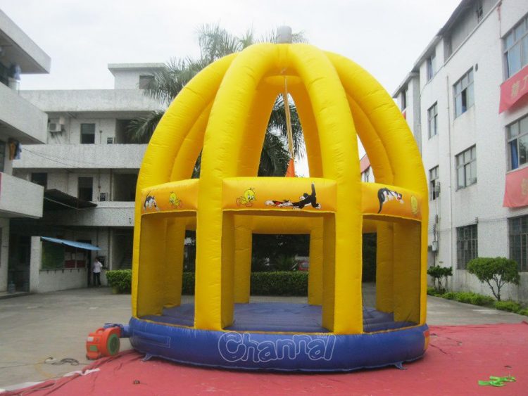 tweety yellow cage inflatable bounce house