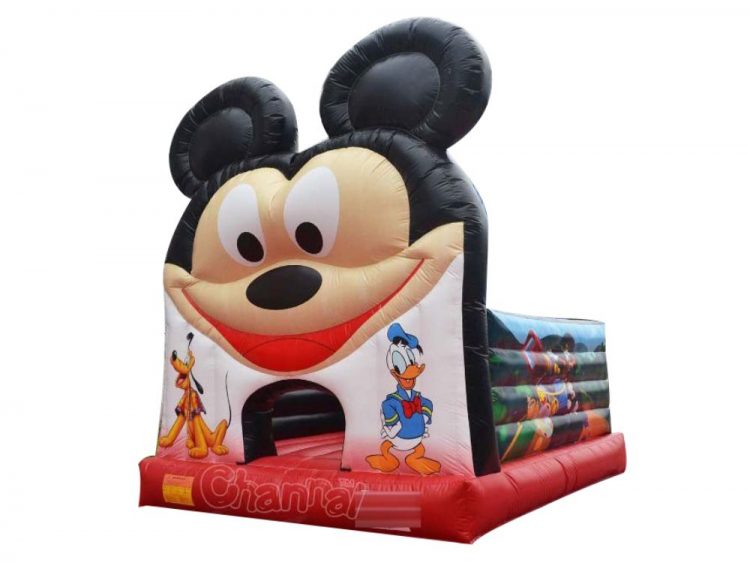 big face mickey mouse inflatable bouncer for kids