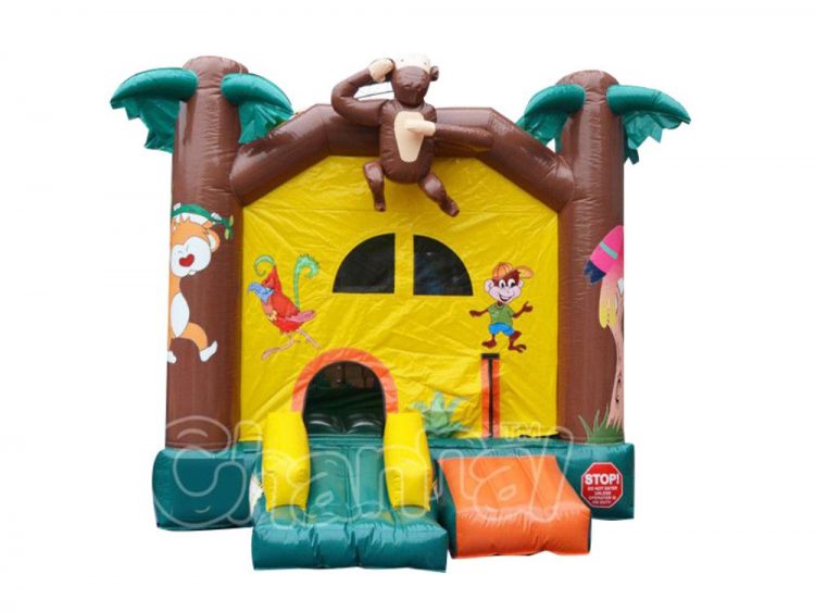 forest animals inflatable bounce jumper