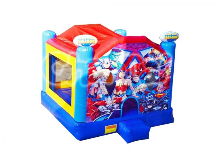 superheroes inflatable bouncer