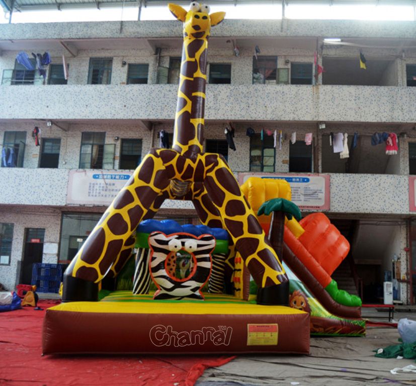 Giraffe Inflatable Combo Channal Inflatables