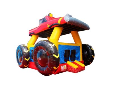 red monster truck inflatable bouncer