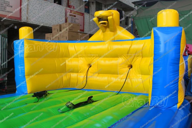 bungee run cord and basketball goal