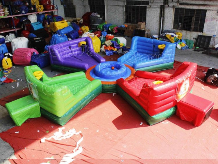hungry hippo bungee run inflatable (4 players)