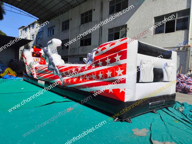 speedster theme inflatable bungee running game
