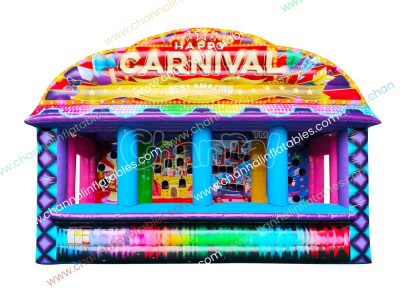 inflatable carnival 4 in 1 game booth