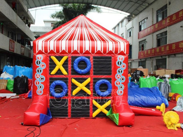 inflatable tic tac toe game