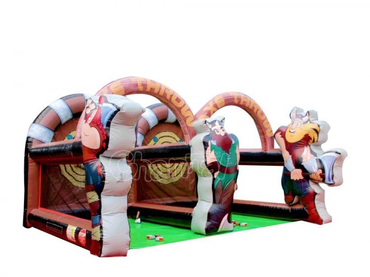 inflatable viking axe throw