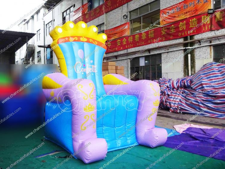 inflatable princess throne