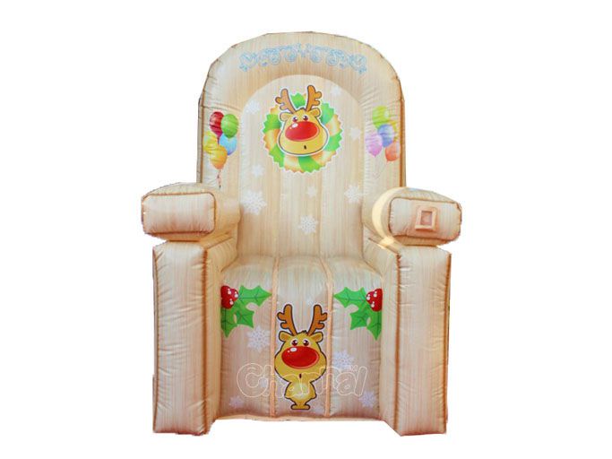inflatable reindeer rudolph chair for kids