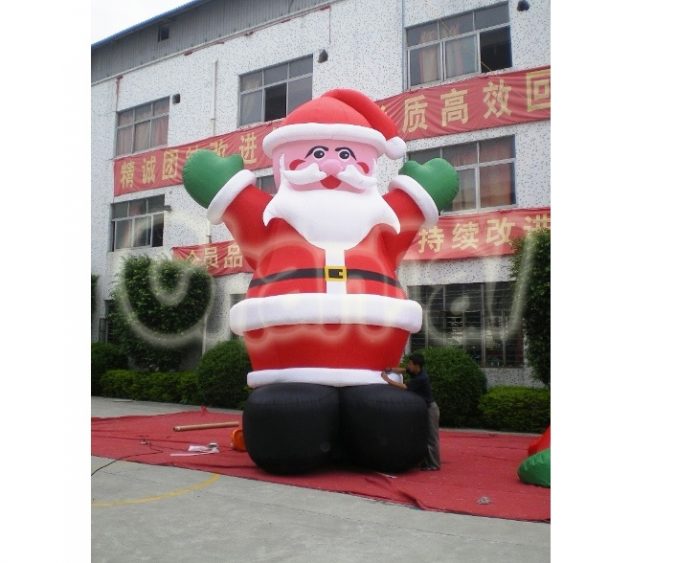 inflatable cartoon santa