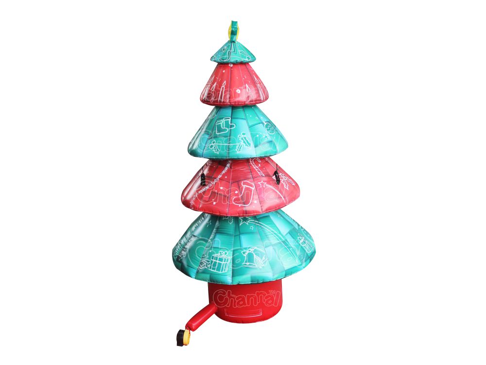 White Inflatable Christmas Tree Channal Inflatables