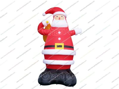 inflatable santa with gifts