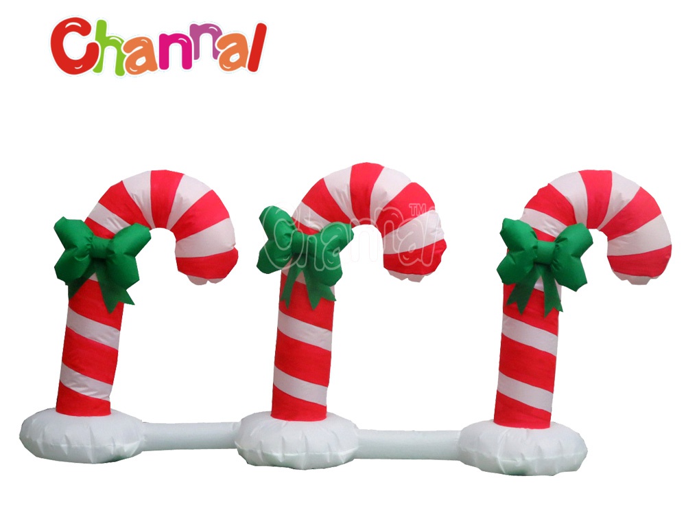 Inflatable Christmas Candy Canes Channal Inflatables