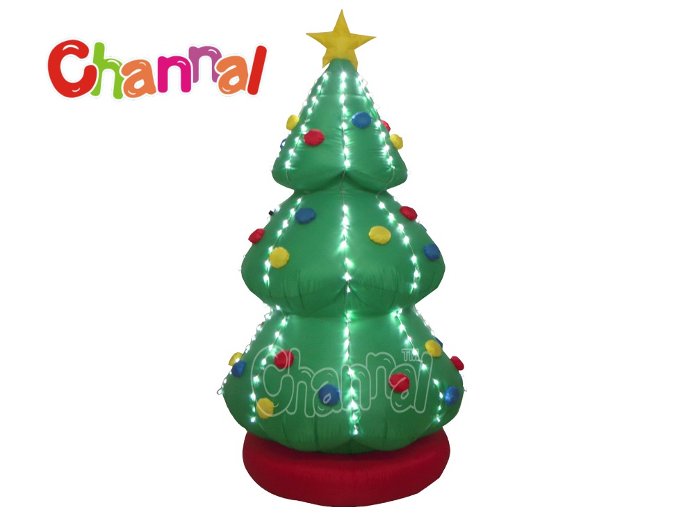 Led Lights Inflatable Christmas Tree Channal Inflatables