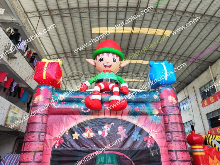 inflatable Xmas elf