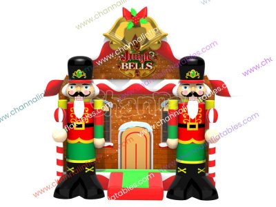 Christmas nutcrackers bounce house