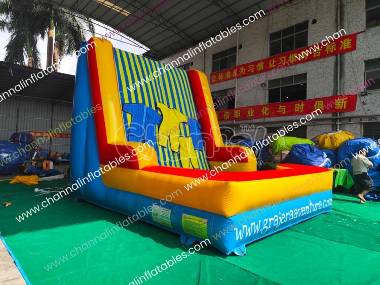inflatable velcro fly wall with suits
