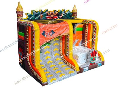 tiki ninja wall inflatable game