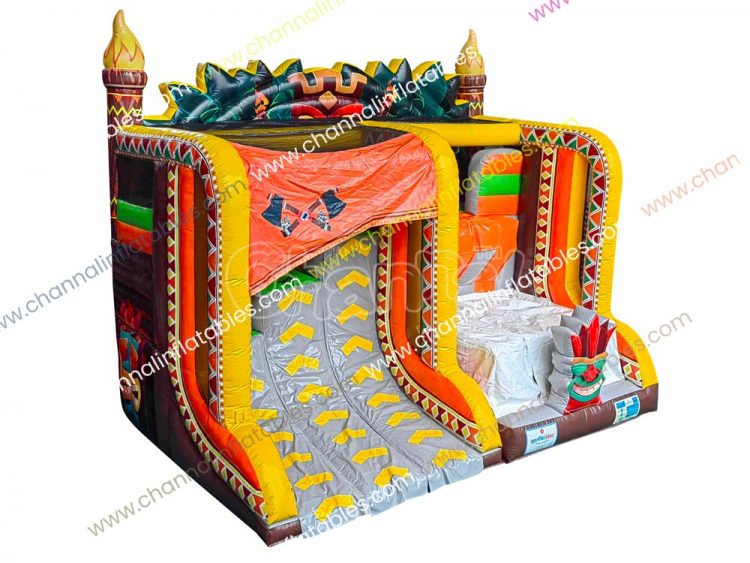 tiki ninja wall inflatable game