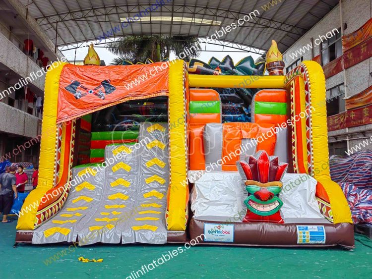 tiki theme warped wall with base jump