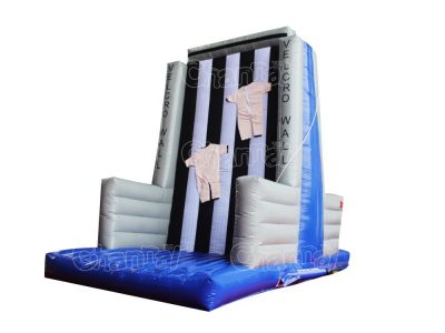 inflatable climbing wall with velcro wall