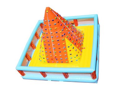 pyramid inflatable climbing wall