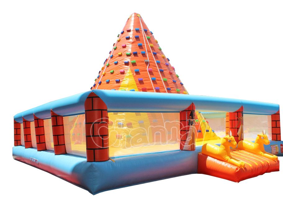 Inflatable Pyramid Climbing Wall Channal Inflatables