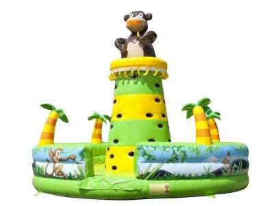 inflatable jungle monkey climbing wall