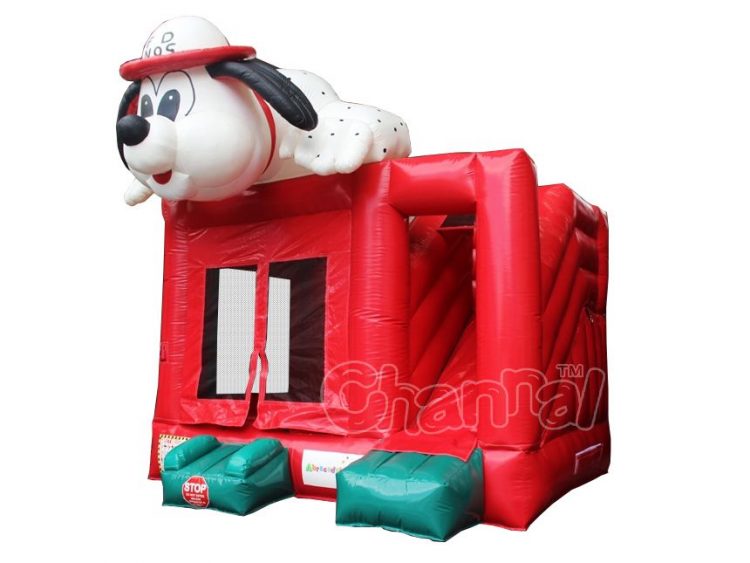 fire dog bounce house