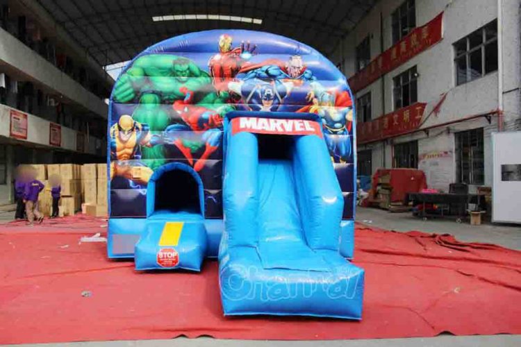 marvel superheroes bounce house combo for kids