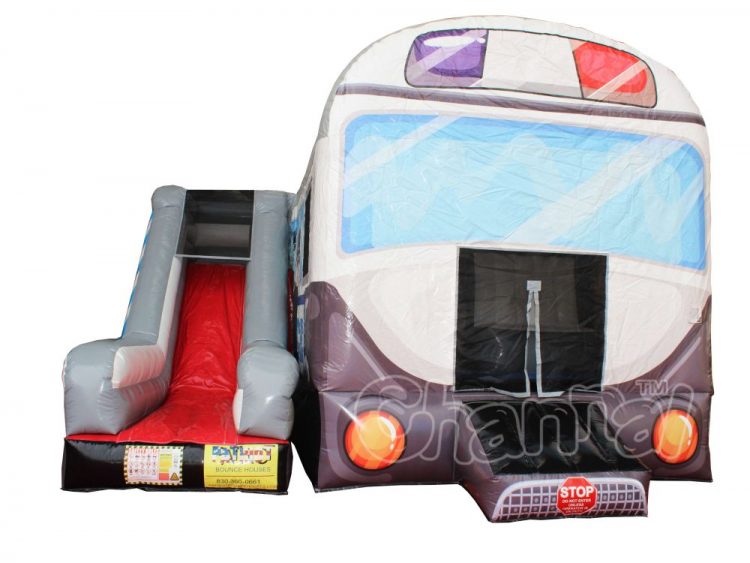 police car inflatable bouncer with slide