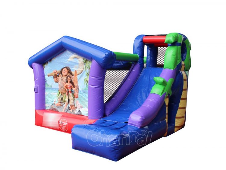 Moana inflatable bouncer with slide for sale