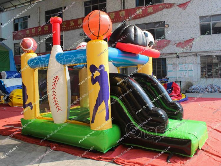 baseball hat bouncy combo inflatable