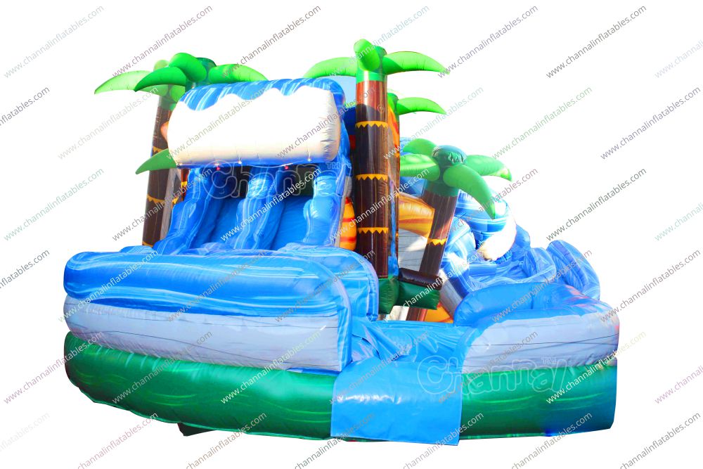Monkey Water Slide Pool - Channal Inflatables