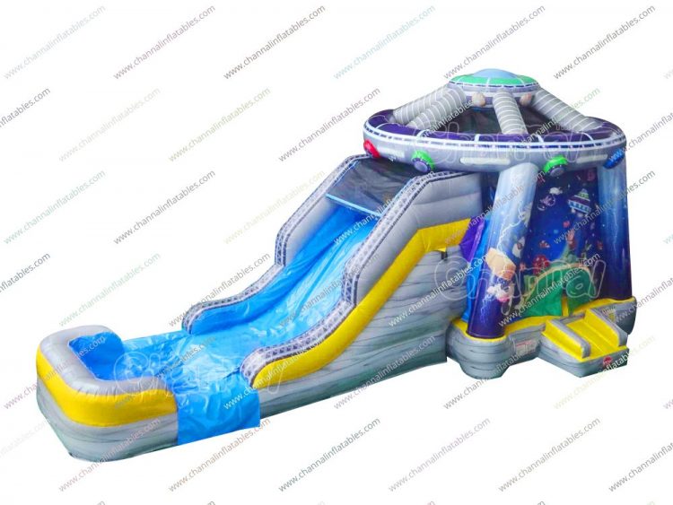 ufo inflatable combo with slide