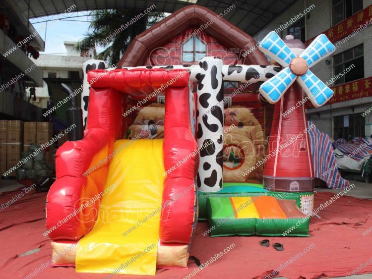 farm barn jump and slide