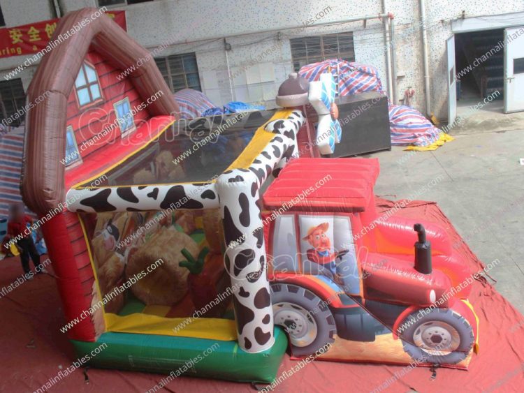 farm tractor combo bounce house