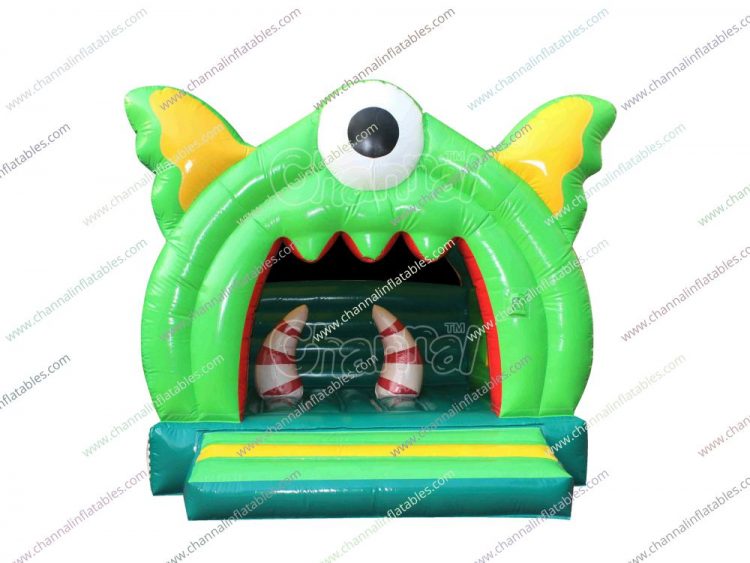 single eye monster inflatable bounce house