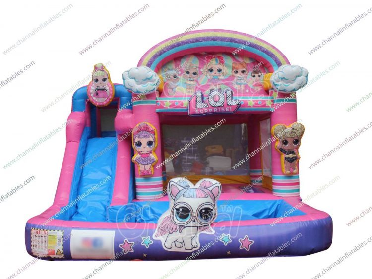 LOL surprise inflatable water combo bounce house