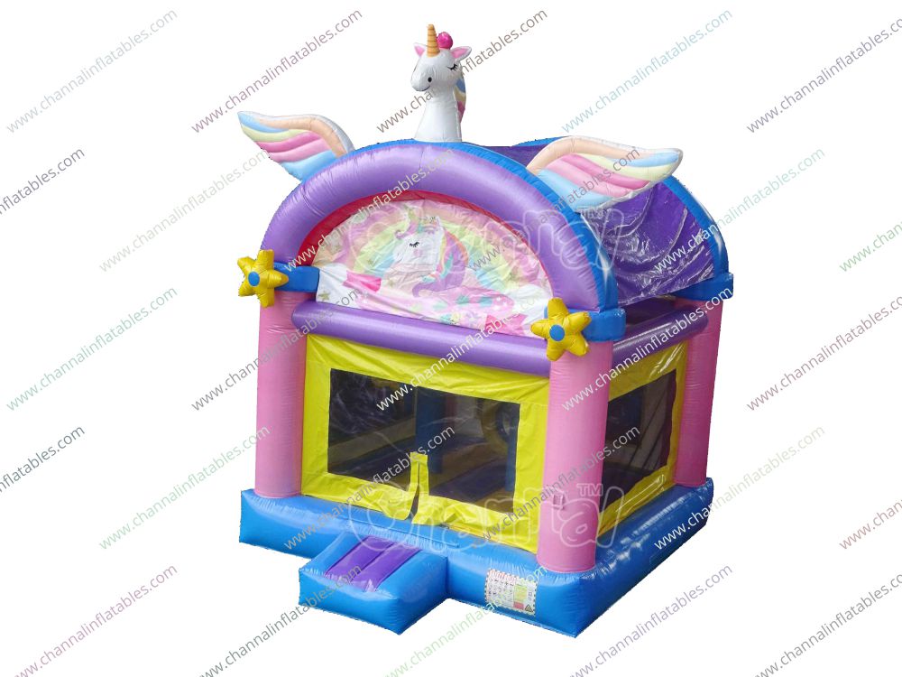 Unicorn Small Bounce House Channal Inflatables