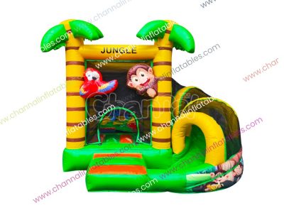 small jungle theme inflatable combo