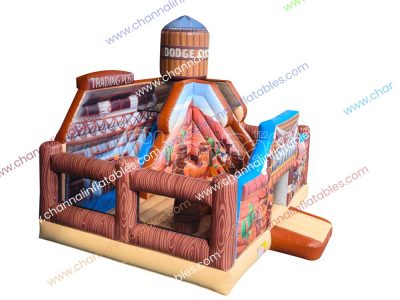 wild west inflatable combo for kids