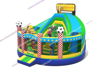 football championship inflatable round combo