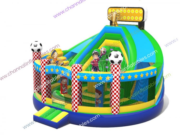 football championship inflatable round combo