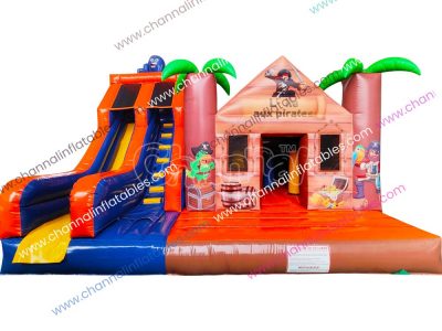 pirate island inflatable combo