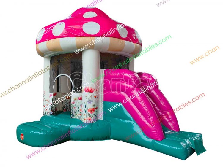 pink mushroom small inflatable combo
