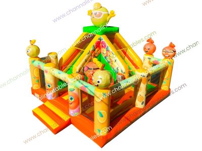 citrus theme inflatable combo