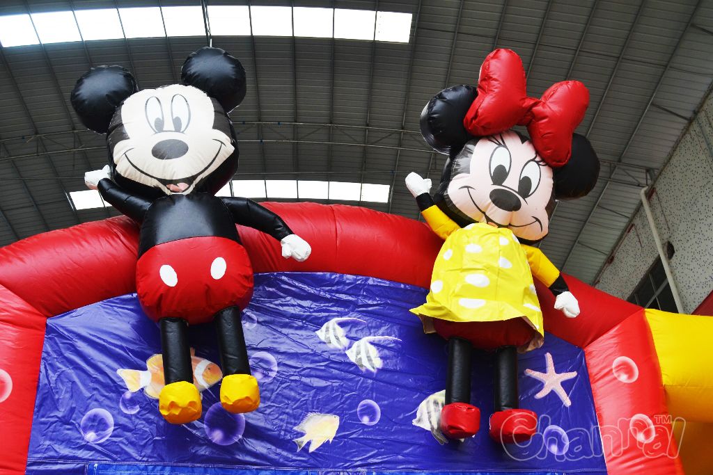 Mickey Minnie Mouse Inflatable Combo Channal Inflatables